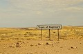  Panneau Tropic of Capricorn.
Namibie 