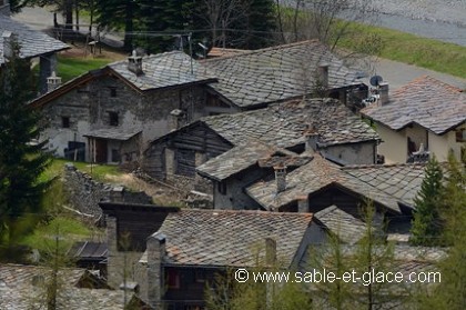 Une partie du charmant village de Valnontey