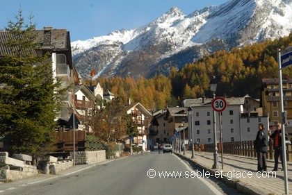 L'avenue principale de Cogne